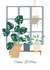 Classic Birthday Card - House Plants - Green created by Shannon Castleton