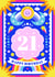 Happy 21st Birthday Card Cosmic Moon created by Creative Joy