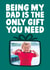 Cute Father's Day Photo Card - Only Gift You Need created by Studio Doodles