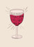 The older the better, have some wine on your birthday card created by Laura Beutner