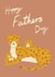 Cute Leopard and Cubs Fathers Day Card created by Katie Bennett