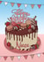 Niece Chocolate Cake Birthday Card created by Evie Garnett Designs