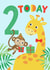 2 Today Cute Jungle Borthday Card for Boys created by Tanya Laporte Designs