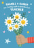 Thanks a Bunch Teacher Thank You Card 1001 created by Macie Dot Doodles