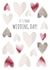 Cute Heart Design Wedding Day Card  created by Amy Munro