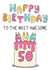 Cute 50th Birthday Card - For Mum - Cake created by Schnauzer Scribbles