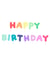 Happy Birthday Colourful Balloon Writing created by Happy Gifting Studio
