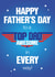 Top Dad Father's Day card created by NEEDL designs