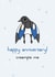 Horny bird anniversary card created by dirty birds