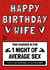 Funny Average Sex Voucher Card for Wife Birthday created by AbiGoLucky