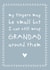 Cute And Cheeky Typography Fathers Day Card - Grandad - My Fingers May Be Small But I Can Still Wrap Grandad Around Them created by Cloud 9 Design