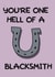 You’re One Hell Of A Blacksmith Classic Simpsons Valentines Card created by ttrappartt