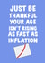 Inflation age birthday card created by Mark Wood Cartoonist