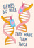 New Twins Card - Double the Genes created by Lisa Wardle