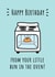 Little Bun In The Oven - Happy Birthday From Bump created by @Laura Lonsdale Designs