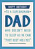Funny Birthday Card For Dad – Superhuman Dad created by Chloe Tyler