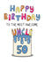 Cute 50th Birthday Card - For Uncle - Cake created by Schnauzer Scribbles