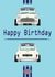 British Mini Retro Birthday Card 1003 created by retro.cards