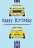 British Mini Retro Birthday Card 1000 created by retro.cards