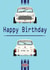 British Mini Retro Birthday Card 1001 created by retro.cards