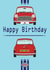 British Mini Retro Birthday Card 1002 created by retro.cards