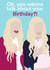 White chicks - funny - birthday card created by Little Prints Fred Designs