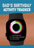 Funny Dad’s Birthday Activity Tracker smart watch inspired card created by Running with Scissors