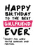 Best Girlfriend Ever Birthday Card created by Waffle & Faff