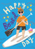 Happy Board-Day! Stand Up Paddle Board (SUP) Birthday Card created by @AimeeStevens.Design