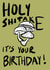 Holy Shitake Green Mushroom birthday card created by Alicia Ard
