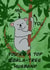 Koala-tree pun card - Husband Anniversary created by Ellie Aardvark