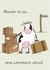Funny Cow Pun New Home Card / New Job Card - Cow - Moovin' On Up...New Adventures Ahead! created by Lucy Driver