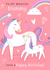 Birthday - For Mum - For Mummy - cute - unicorn - from kids created by Dalia Clark Design