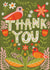 Folk Art birds Thank you Card created by Hollie McManus Illustration