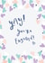Sweet Confetti Hearts Engagement Card - Yay! You're Engaged! created by Laura Pantony
