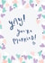 Sweet Confetti Heart Wedding Congratulations Card - Yay! You're Married! created by Laura Pantony