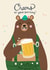 Cheers To You Birthday Bear Card created by Hux Loves Honey