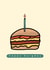Happy Burgday card for burger lovers! created by Hannah Collier