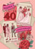 Ruby Wedding Anniversary Card, 40th Anniversary created by Angie Spurgeon