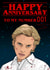 Funny Stranger Things Anniversary Card - Eleven - No.1 - Happy Anniversary To My Number 001 created by The Girl Next Draw Cards
