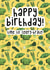 Happy birthday veg ‘celery-brate’ pun card created by Jen James