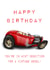 Hot Rod vintage birthday card created by Sturgess Designs
