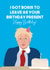 Boris Johnson Birthday Card 1002 created by WillyBee