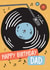 Vinyl Record Player Birthday Card - Happy Birthday Dad created by Laurent Collective