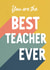 Best Teacher Ever Thank You Card created by Sarah Catherine
