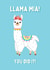 Llama Mia you Did It! - Congratulations Card created by @Laura Lonsdale Designs