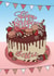 Bestie Chocolate Cake Birthday card created by Evie Garnett Designs