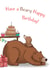 Beary Happy Birthday! created by Jade Lawley Illustration