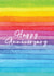 'Happy Anniversary' Rainbow Pride Gay Wedding Anniversary Card created by Danielle Ellen