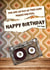 Cassette tape 80s birthday card, old timer created by Ellie & Co